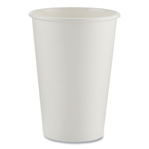 Cups | Dixie 2346W 16 oz. Paper Hot Cups - White (50/Sleeve, 20 Sleeves/Carton) image number 0