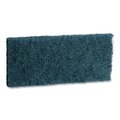 Scouring Pads & Sticks | Boardwalk 7100359720 4.62 x 10 Medium-Duty Scrub Pad - Blue (10/Carton) image number 2