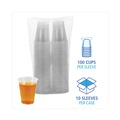 Cups | Boardwalk BWKTRANSCUP10CT 10 oz. Polypropylene Plastic Cold Cups - Translucent (1000/Carton) image number 3
