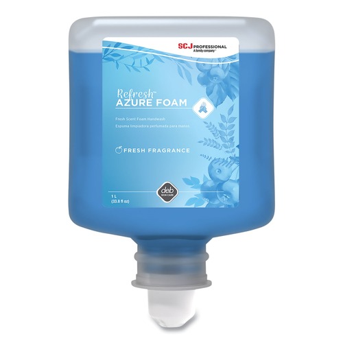 Soap Refills | SC Johnson 069124014614 1 L Refresh Foaming Hand Soap Manual Cartridge Refill - Fresh Apple Scent (6/Carton) image number 0