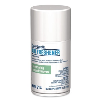 Boardwalk 1000003943 7 oz. Aerosol Can Metered Air Freshener Refill - Forest Spring (6/Carton)