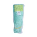Mop Heads | Boardwalk BWK1200MEA EcoMop Looped-End Recycled Fibers Mop Head - Medium, Green image number 2