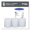 Cleaning Cloths & Wipes | WypAll 06001 12 in. x 6 in. Power Clean Wipers for WetTask Customizable Wet Wiping System with 1 Bucket - Unscented (300/Carton) image number 3