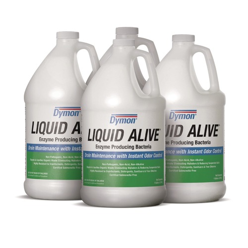 Drain Cleaners | ITW Dymon 23301 Liquid Alive 1 Gallon Bottle Enzyme Producing Bacteria (4/Carton) image number 0