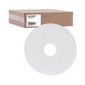 Floor Pads-Cleaning, Buffing & Polishing | Boardwalk BWK4013WHI 13 in. Diameter Polishing Floor Pads - White (5/Carton) image number 1