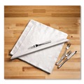 Dinner Napkins | Boardwalk 14X14LNAPW 1-Ply 14 in. x 14 in. Linen-Feel Flat Napkins (1000/Carton) image number 3