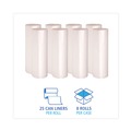 High-Density Trash Bags | Boardwalk Z7660VNKR01 38 in. x 60 in. 60 gal. 16 mic High Density Industrial Can Liners Coreless Rolls - Natural (200/Carton) image number 3