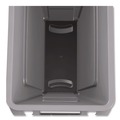 Indoor Waste Receptacles | Rubbermaid Commercial 1971258 15.875 Gallon Rectangular Plastic Slim Jim Waste Container with handles - Light Gray image number 5
