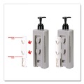 Soap Dispensers | Diversified Hospitality Solutions AIR01BR2 EcoLux 1.19 in. x 0.44 in. x 5.69 in. Single Air Dispenser Bracket - White (24/Carton) image number 5