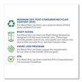 Low-Density Trash Bags | Heritage L5645TE ER1 Eco Blend Max 28 in. x 45 in. 0.8 mil 23 Gallon Can Liners - Green (25 Bags/Roll, 10 Rolls/Carton) image number 2