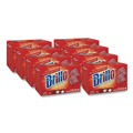 Scouring Pads & Sticks | Brillo 53304 2.5 in. x 3 in. Steel Wool Soap Pads - Gray/Pink (12/Carton) image number 0