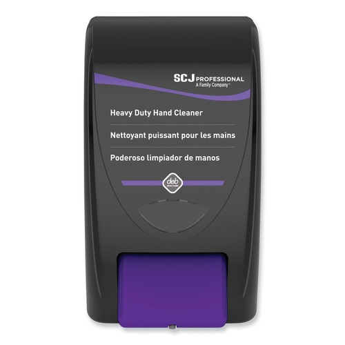 Hand Sanitizer Dispensers | SC Johnson HVY2LDB 6.37 in. x 5.47 in. x 11.37 in. 2 Liter Cleanse Heavy Dispenser - Black (8/Carton) image number 0