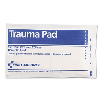 GAUZE | First Aid Only FAE-5012 5 in. x 9 in. SmartCompliance Sterile Trauma Pad
