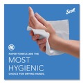 Perforated Roll & Hand Towels | Scott 01000 8 in. x 1000 ft. 1.5 in. Core 1-Ply Essential High Capacity Hard Roll Towels - White (12 Rolls/Carton) image number 6