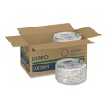 Plates | Dixie UX7WS Pathways Soak-Proof Shield WiseSize 6.88 in. Paper Plates - Green/Burgundy (125/Pack) image number 0