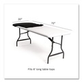 Table Covers & Skirts | Iceberg 16621 iGear 30 in. x 72 in. Polyester Fabric Table Top Cap Cover - Black image number 8