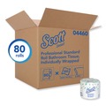 Perforated Roll & Hand Towels | Scott 04460 2-Ply Septic Safe Essential Standard Roll Bathroom Tissue for Business - White (550/Roll) image number 3