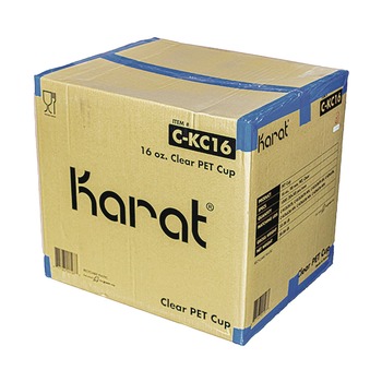 Karat C-KC16 16 oz. PET Plastic Cups - Clear (1000/Carton)