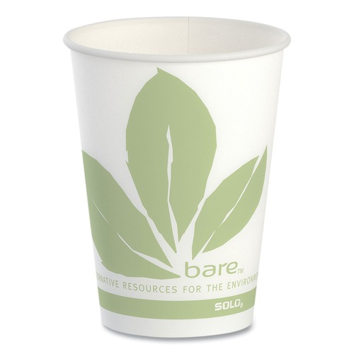 Cups | SOLO R9BB-JD110 Bare Eco-Forward 9 oz ProPlanet Seal Paper Cold Cups - Green/White (100/Sleeve, 20 Sleeves/Carton) image number 0