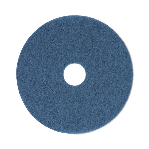 Floor Pads-Stripping | Boardwalk BWK4020BLU 20 in. Diameter Scrubbing Floor Pads - Blue (5/Carton) image number 0