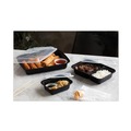 Food Containers & Lids | Pactiv Corp. NC818B Newspring VERSAtainer 4.5 x 5.5 x 1.75 12 oz Plastic Microwavable Containers - Black/Clear (150/Carton) image number 7