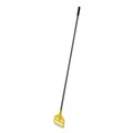 Mop Handles | Rubbermaid Commercial FGH14600GY00 Invader Fiberglass Side-Gate 1 in. Diameter x 60 in. Wet-Mop Handle - Gray/Yellow image number 0