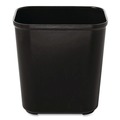 Indoor Waste Receptacles | Rubbermaid Commercial FG254300BLA 7 gal. Fiberglass Wastebasket - Black image number 0