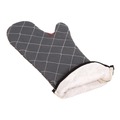 Oven Mitts, Pan Grabbers & Pot Holders | San Jamar 800FG17-BK 17 in. WebGuard Plus Fabric Bestguard Oven Mitt - Black (1-Pair) image number 3