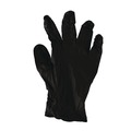 Food Service Disposable & Single Use Gloves | Boardwalk 396XSBXA 396 Series 9.5 in. Long 4.4 mil. Thick Powder-Free Disposable General-Purpose Nitrile Gloves - X-Small Black (100/Box) image number 1