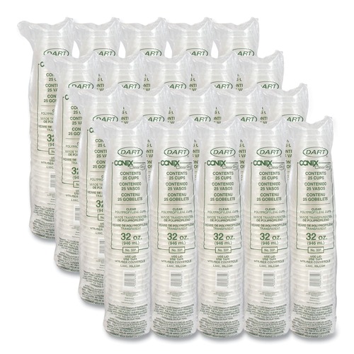 Cups | Dart 32P 32 oz. Conex ClearPro Plastic Cold Cups - Clear (500/Carton) image number 0