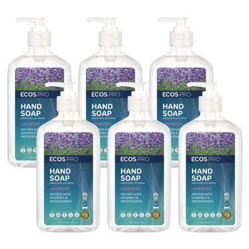  | ECOS PRO PL96656CT 17 oz Liquid Hand Soap - Lavender (6/Carton)