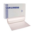 High-Density Trash Bags | Boardwalk V7658MNKR02 38 in. x 58 in. 11 mic 60 gal. High-Density Can Liners - Natural (200/Carton) image number 1