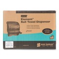 Towel Dispensers | San Jamar T990TBK 12.5 in. x 8.5 in. x 12.75 in. Oceans Element Lever Roll Towel Dispenser - Black Pearl image number 4