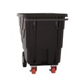Cube & Tilt Trucks | Suncast Commercial RMTTLD504F1D 0.5 cu. Yd. 850 lbs. Capacity Light Duty Tilt Truck - Black image number 4