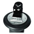 Smoking Receptacles | Rubbermaid Commercial FG9W3000BLA GroundsKeeper Tuscan 13 in. x 13 in. x 38.38 in. Receptacle - Black image number 3