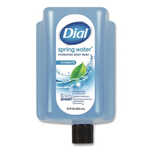 Personal Shampoos, Conditioners, & Body Washes | Dial Professional DIA 99804 15 oz. Body Wash Refill for Versa Dispenser - Spring Water Scent (6/Carton) image number 0