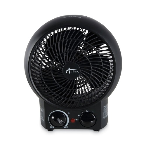 Facility Heaters | Alera ALEHEFF10B 1500 Watts 8.25 in. x 4.37 in. x 9.5 in. Heater Fan - Black image number 0