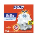 Drawstring & Kitchen Bags | Hefty E3-3368 23.75 in. x 24.88 in. 13 gal. Ultra Strong Drawstring Tall Kitchen Trash Bags - White (330/Carton) image number 0