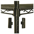Racks & Shelving | Alera ALESW503624BL 36 in. x 24 in. x 72 in. NSF Certified Industrial Four-Shelf Wire Shelving Kit - Black image number 4