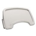 Chair Accessories | Rubbermaid Commercial FG781588PLAT Plastic Sturdy Chair Microban Youth Seat Tray - Platinum image number 3