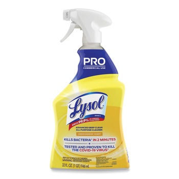 Professional LYSOL Brand 19200-00351 32 oz Advanced Deep Clean All Purpose Cleaner - Lemon Breeze