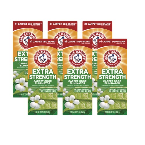 Carpet Cleaners | Arm & Hammer 33200-11538 30 oz. Deodorizing Carpet Cleaning Powder - Fresh (6/Carton) image number 0