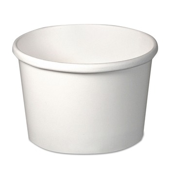  | SOLO HS4085-2050 8 oz. Flexstyle Double Poly Paper Containers - White (500/Carton)