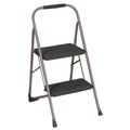 Step Stools & Ladders | Cosco 11308PBL1E 20.5 in. Working Height 22 in. Spread 200 lbs. Capacity 2-Step Big Step Folding Stool - Black/Gray image number 0