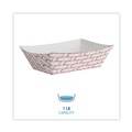 Food Containers & Lids | Boardwalk BWK30LAG100 1 lbs. Capacity Paper Food Baskets - Red/White (1000/Carton) image number 6