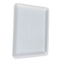 Food Containers & Lids | GEN 9PWH 12.25 in. x 9.25 in. x 0.62 in. #9P Meat Trays - White (200/Carton) image number 1