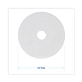Floor Pads-Cleaning, Buffing & Polishing | Boardwalk BWK4018WHI 18 in. Diameter Polishing Floor Pads - White (5/Carton) image number 4