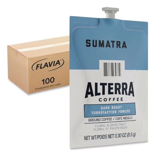 Coffee - Caffeinated | FLAVIA 48017 Alterra Coffee Freshpack - Sumatra (100/Carton) image number 0