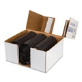 Low-Density Trash Bags | Inteplast Group WSL3036XPK 30 in. x 36 in. 0.9 mil 30 gal Interleaved Roll Low-Density Commercial Can Liners - Black (25 Bags/Roll, 8 Rolls/Carton) image number 1