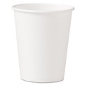 Cups | SOLO 370W-2050 10 oz. Single-Sided Poly Paper Hot Cups - White (1000/Carton) image number 0